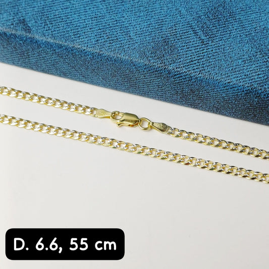 Cadena eslabón Martillado| 55 cm - 3 mm