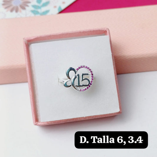PDA82 - Anillo de 15 años  | 6 US