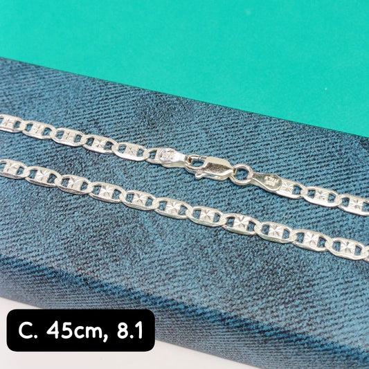 Cadena eslabón Valentino | 45 cm -  3 mm