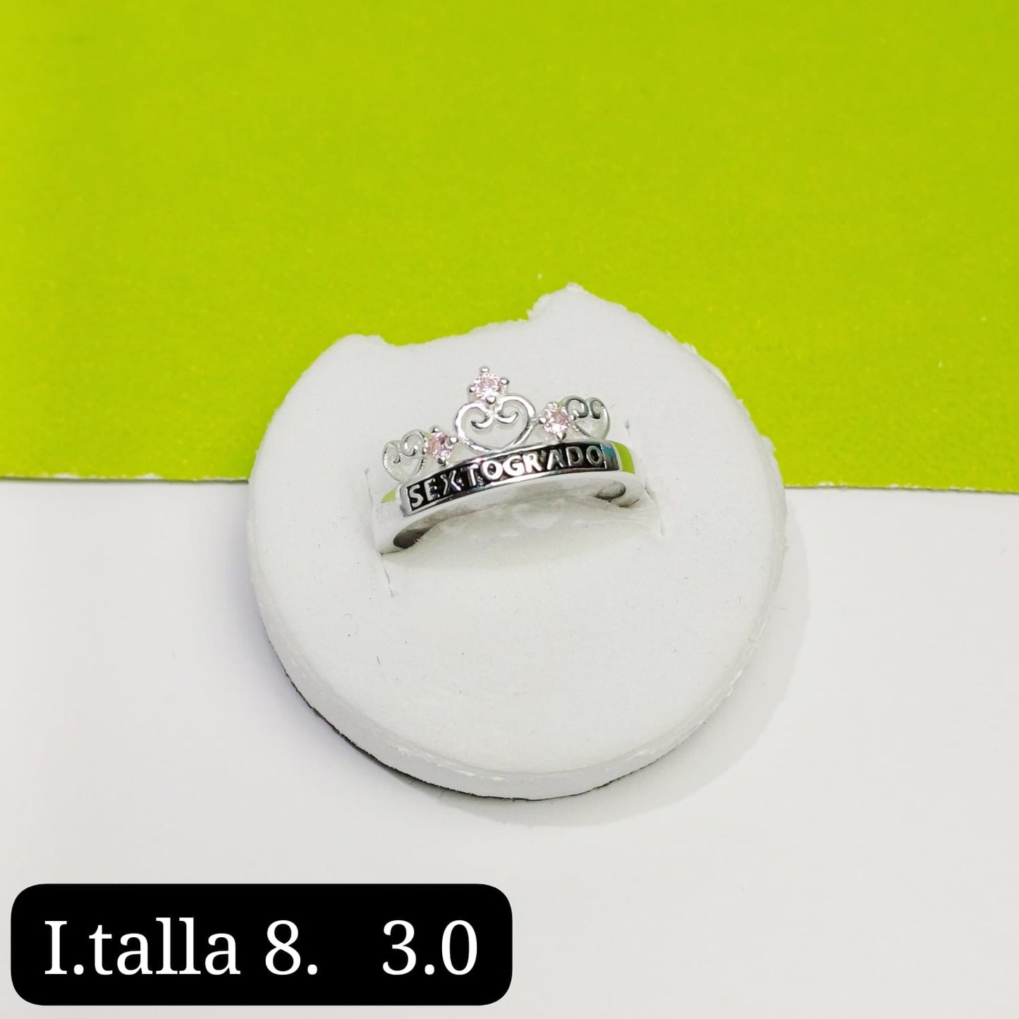 Anillo de graduación 6to grado