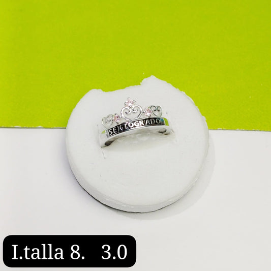 Anillo de graduación 6to grado