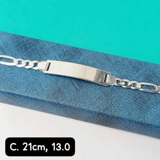 Pulsera para caballero con plancha