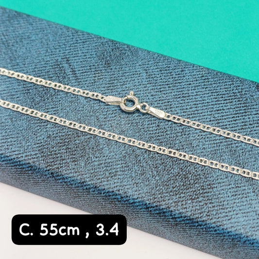 Cadena eslabón Valentino | 55 cm - 1 mm