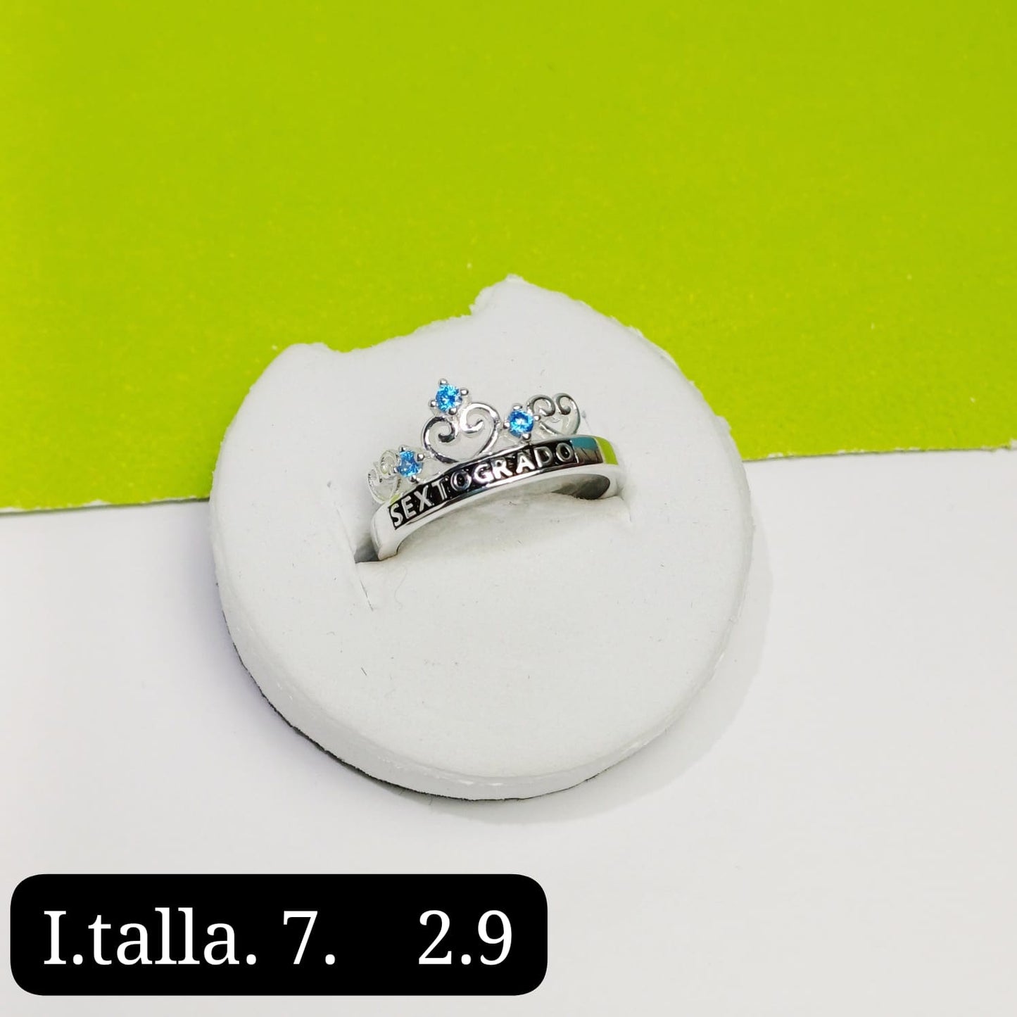 Anillo de graduación 6to grado