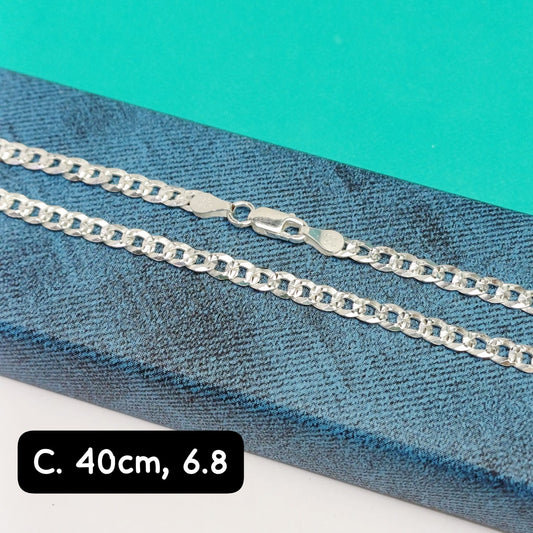 Cadena eslabón martillado  | 40 cm - 4 mm