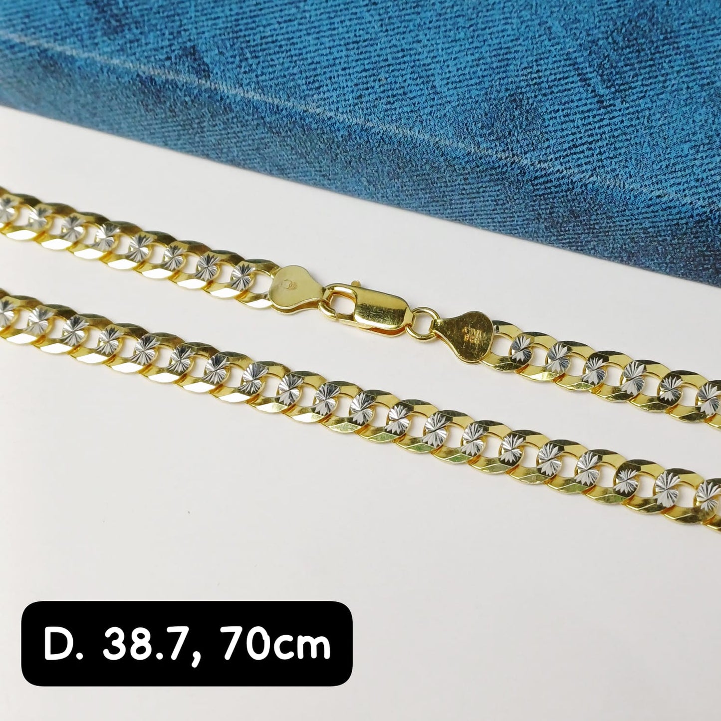 Cadena eslabón Martillado| 70 cm - 7 mm