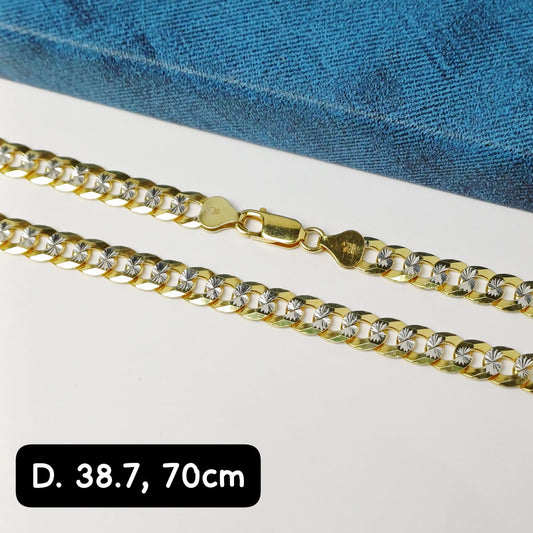 Cadena eslabón Martillado| 70 cm - 7 mm