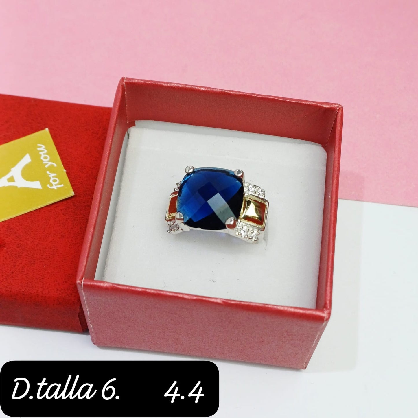 Anillo casual azul | 6 US