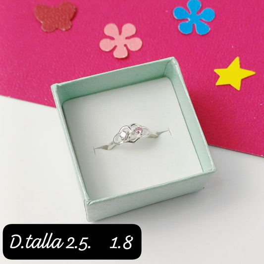 Anillo de niña de corazones |2.5US