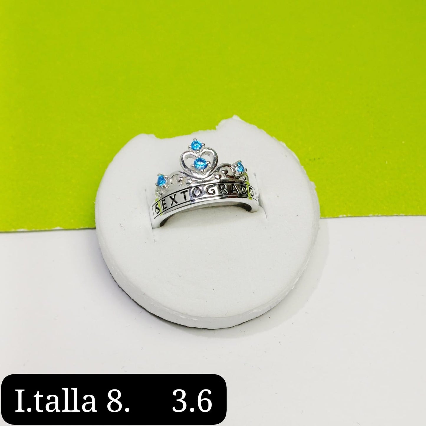 Anillo de graduación 6to grado