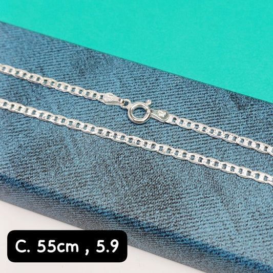 Cadena eslabón Valentino| 55 cm - 3 mm