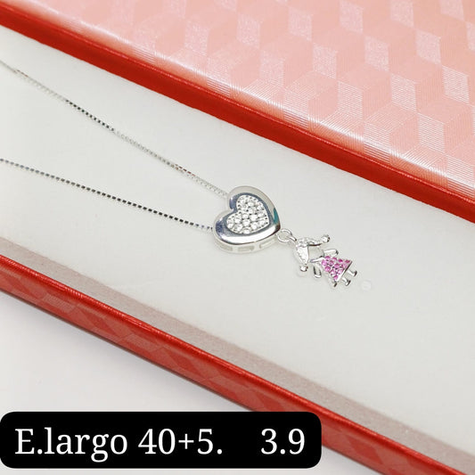 Gargantilla de corazon niña