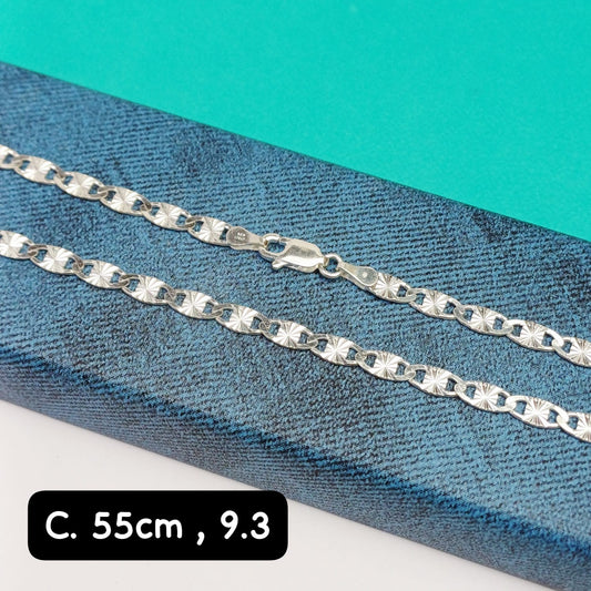 Cadena eslabón Valentino | 55 cm - 4 mm