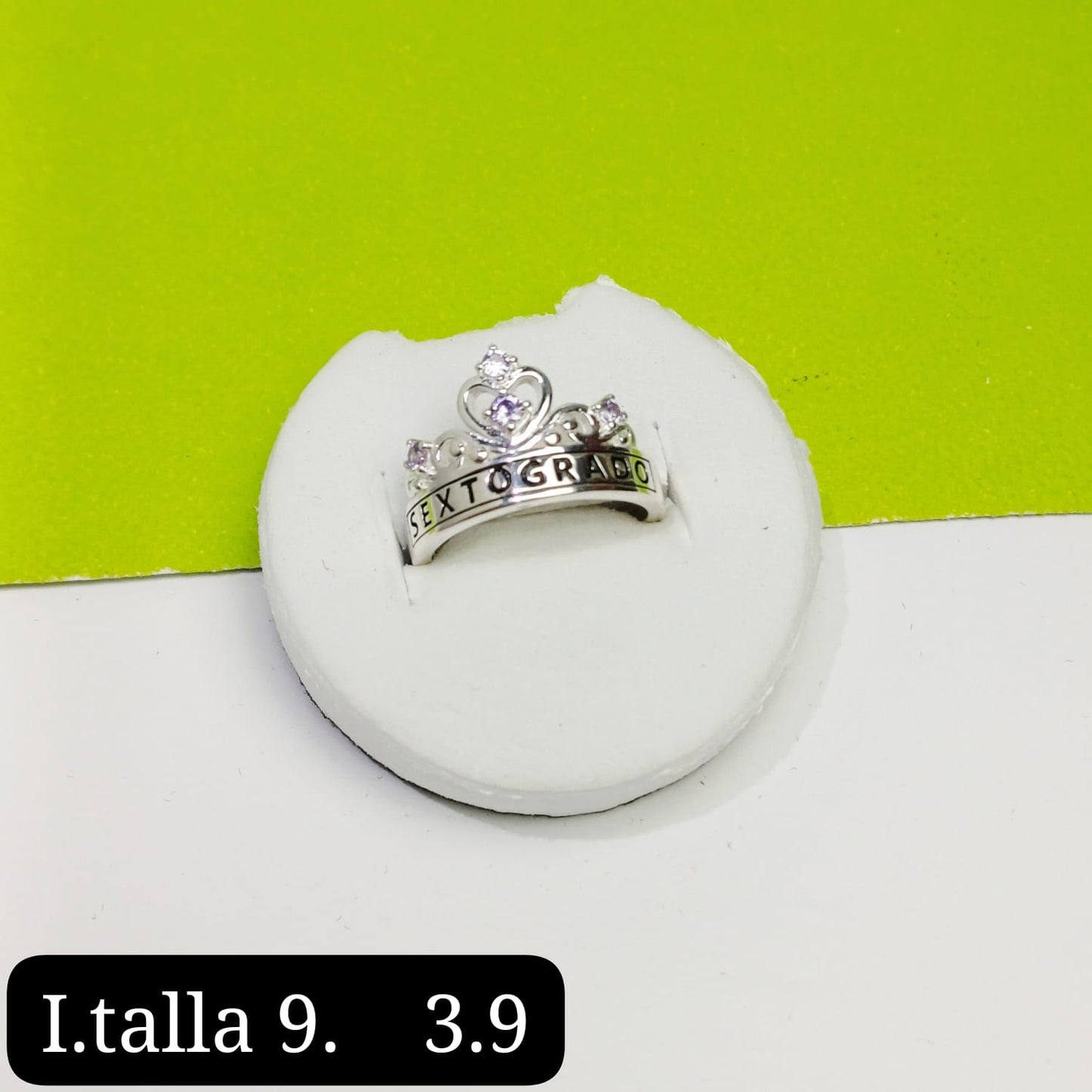 Anillo de graduación 6to grado