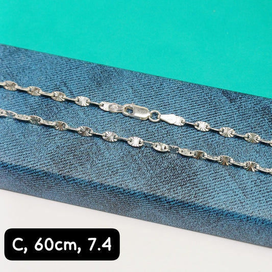Cadena eslabón Valentino| 60 cm - 3 mm