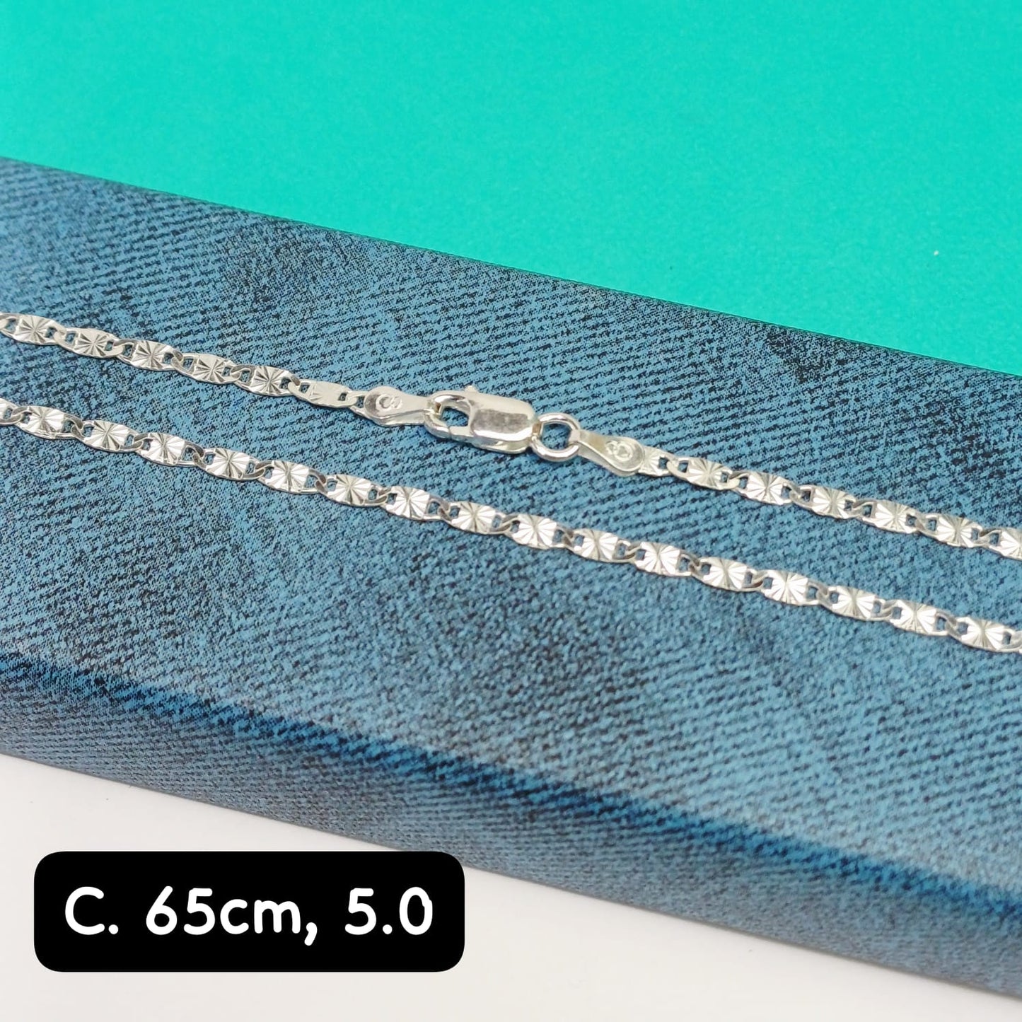 Cadena eslabón Valentino | 65 cm - 2 mm