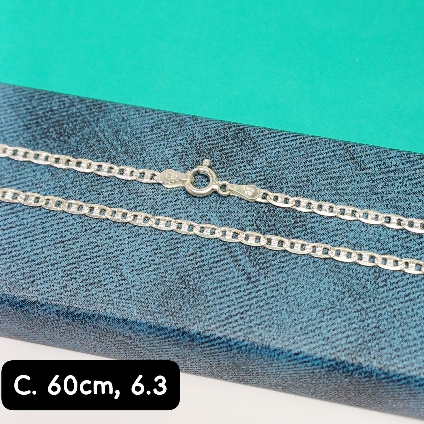 Cadena eslabón Valentino | 60 cm -  2 mm