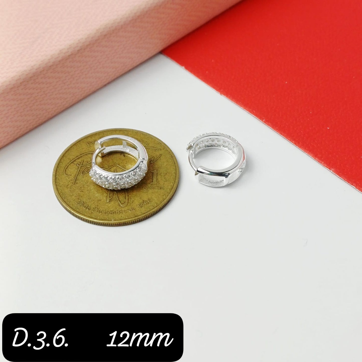 Argolla de micro zirconia  | 12mm