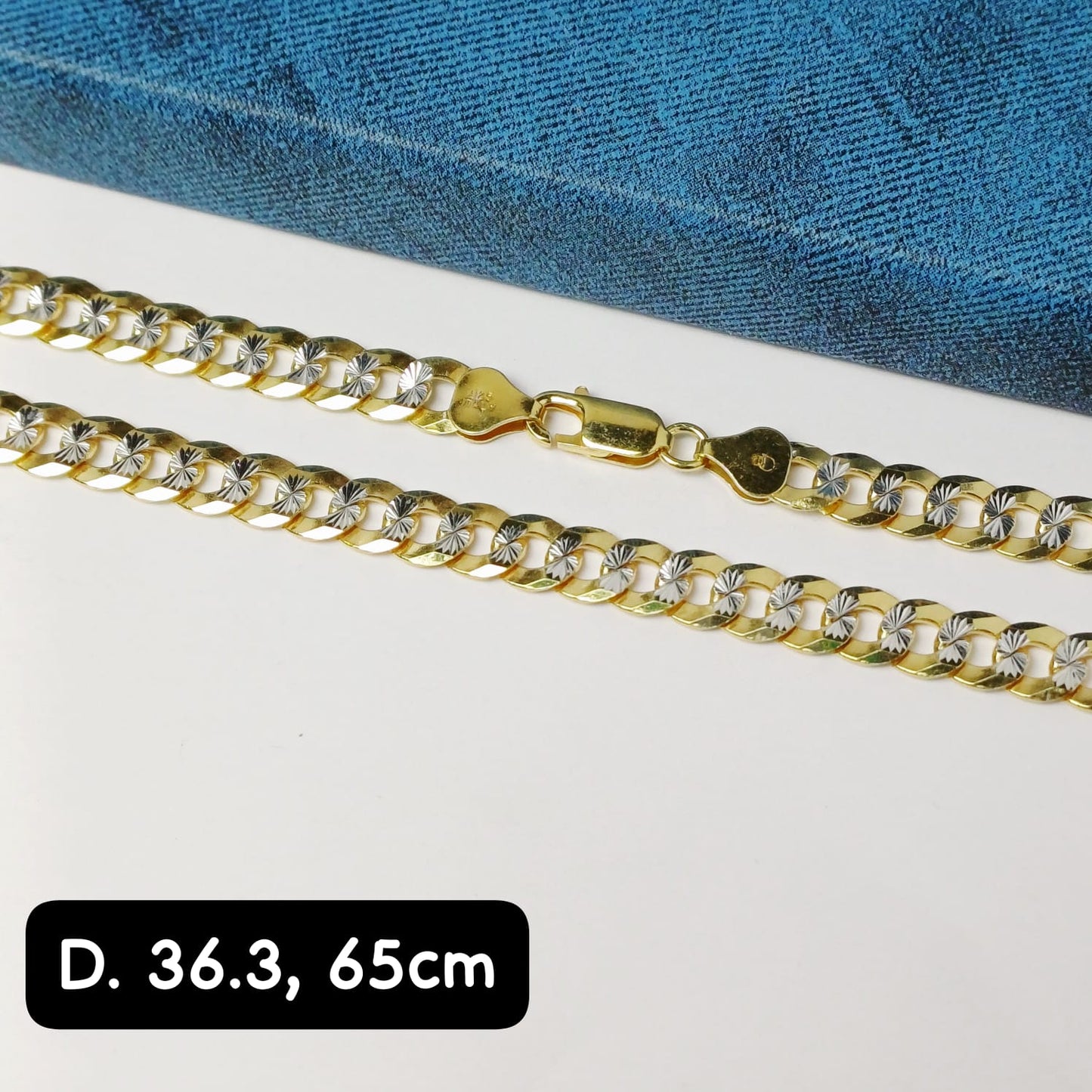 Cadena eslabón Martillado| 65 cm - 7 mm