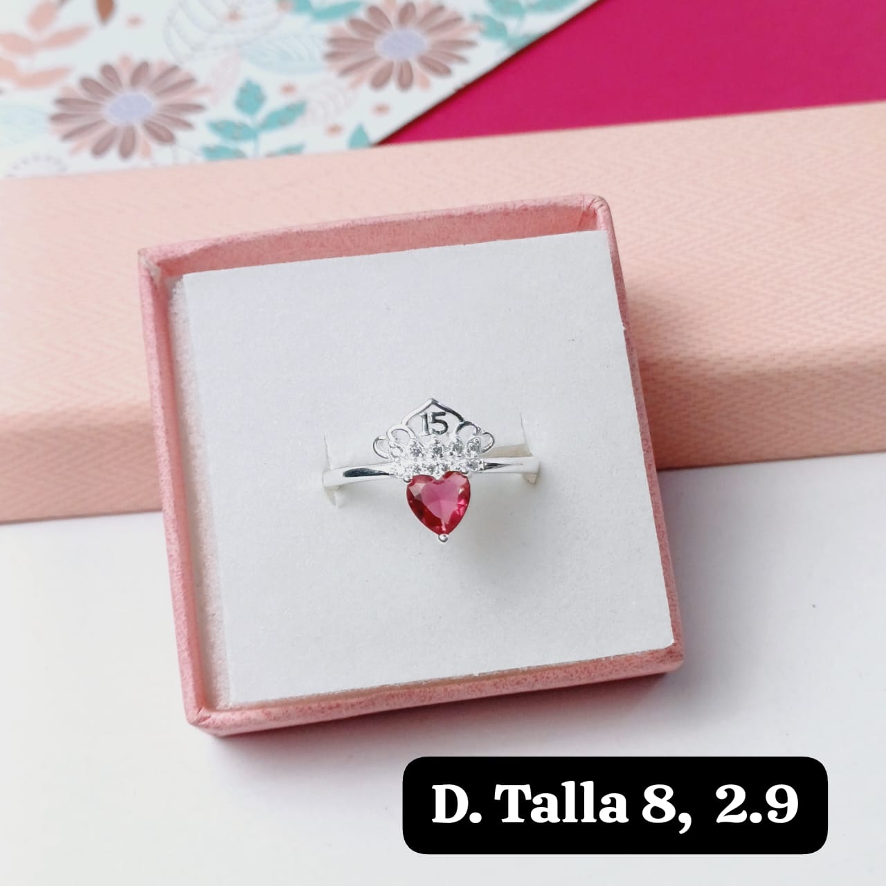 PDA70 - Anillo de 15 años  | 8 US