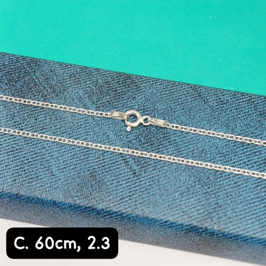 Cadena eslabón Valentino | 60 cm -  1 mm