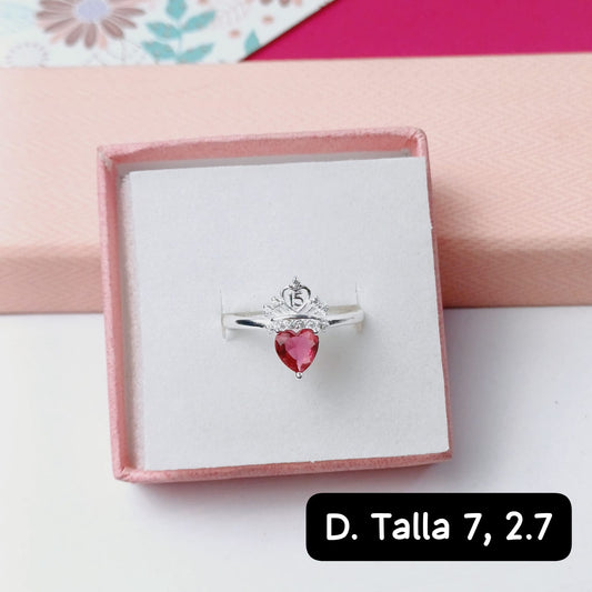 PDA65- Anillo de 15 años | 7 US
