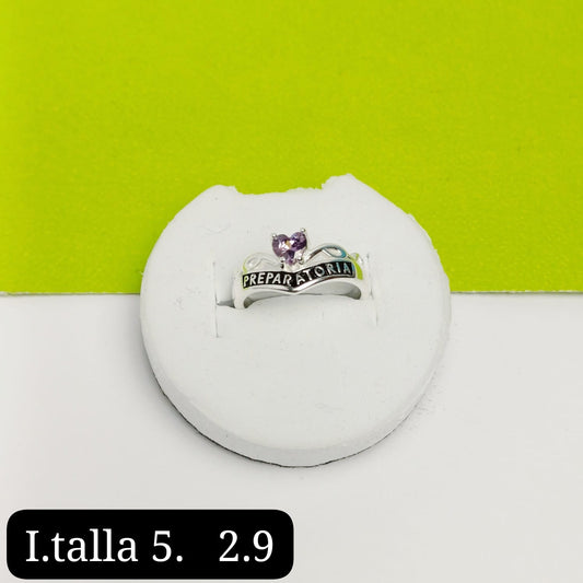 Anillo de graduación preparatoria