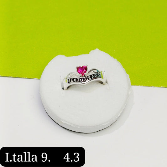 Anillo de graduación 6to grado