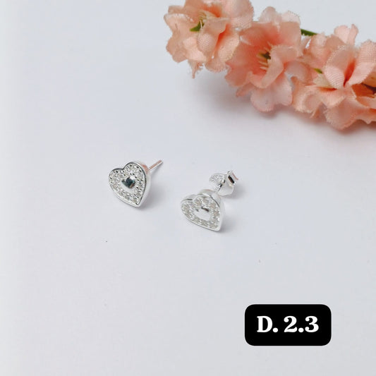 Arete pegado de corazón
