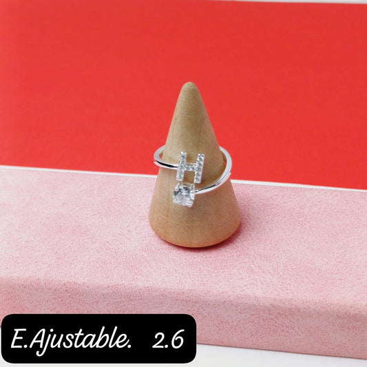 Anillo de letra "H" | 7US