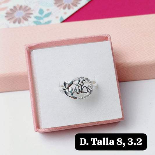 PDA77 - Anillo de 15 años  | 8 US