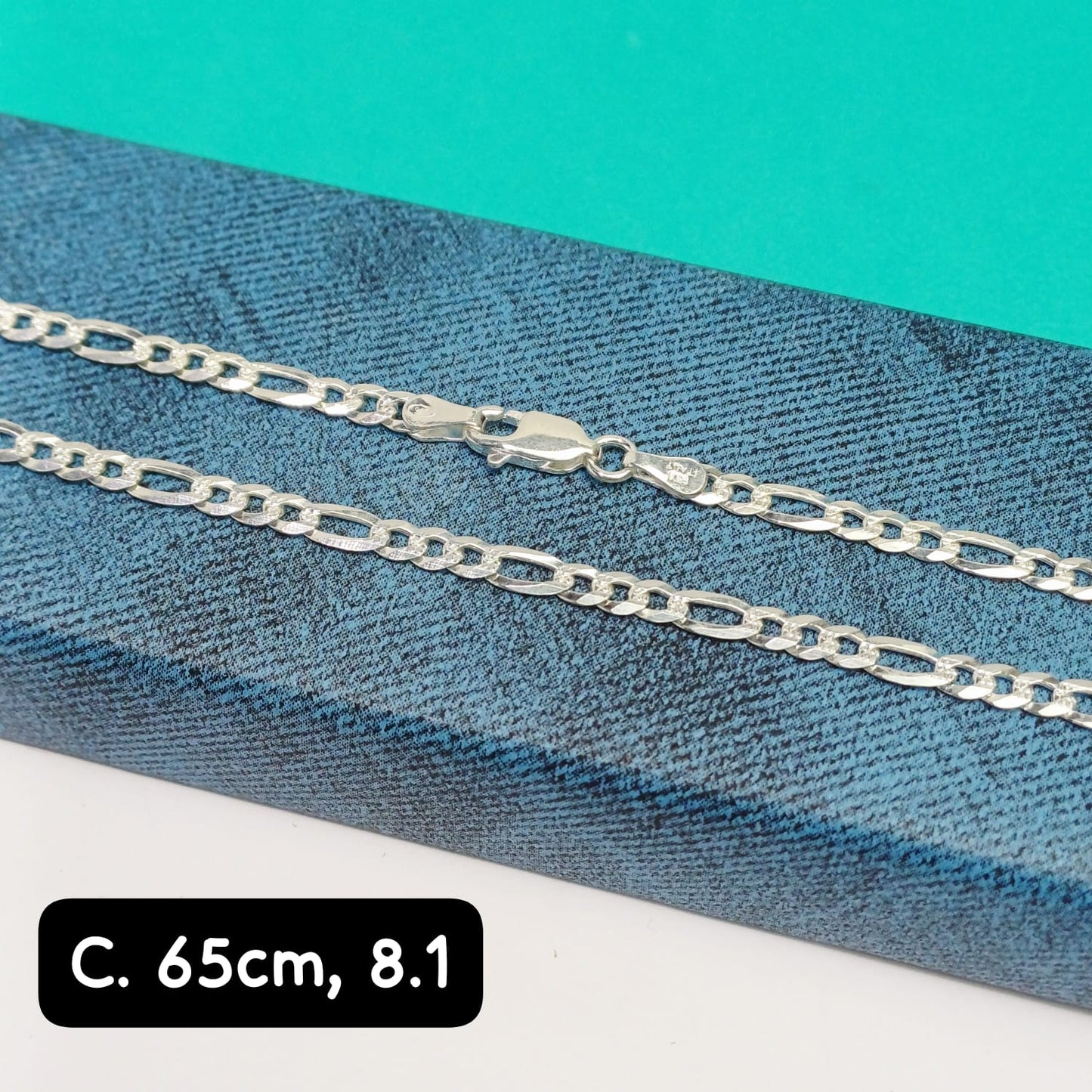 Cadena eslabón  figaro | 65 cm - 3 mm