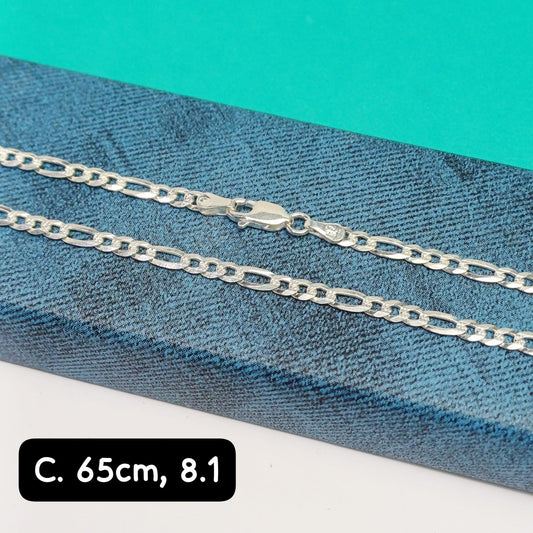 Cadena eslabón  figaro | 65 cm - 3 mm