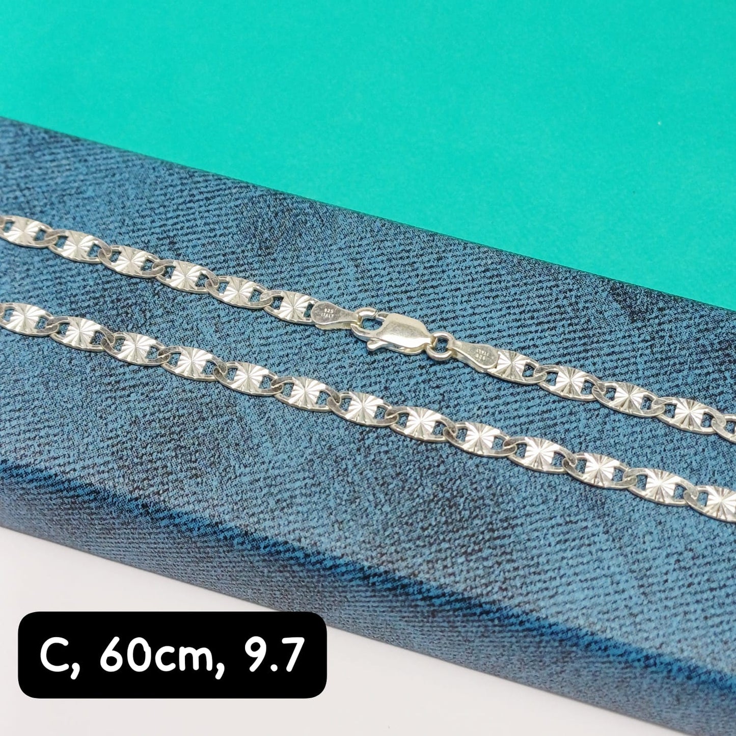 Cadena eslabón Valentino| 60 cm -  3 mm
