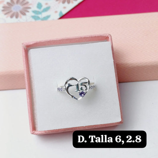 PDA67 - Anillo de 15 años  | 6 US