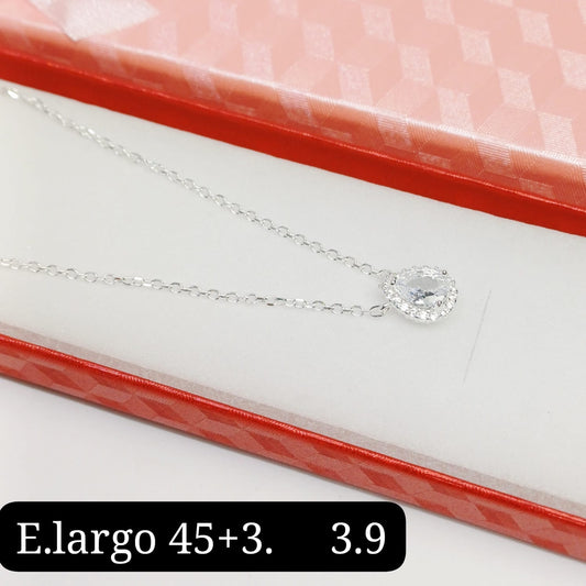 Gargantilla de gota blanca