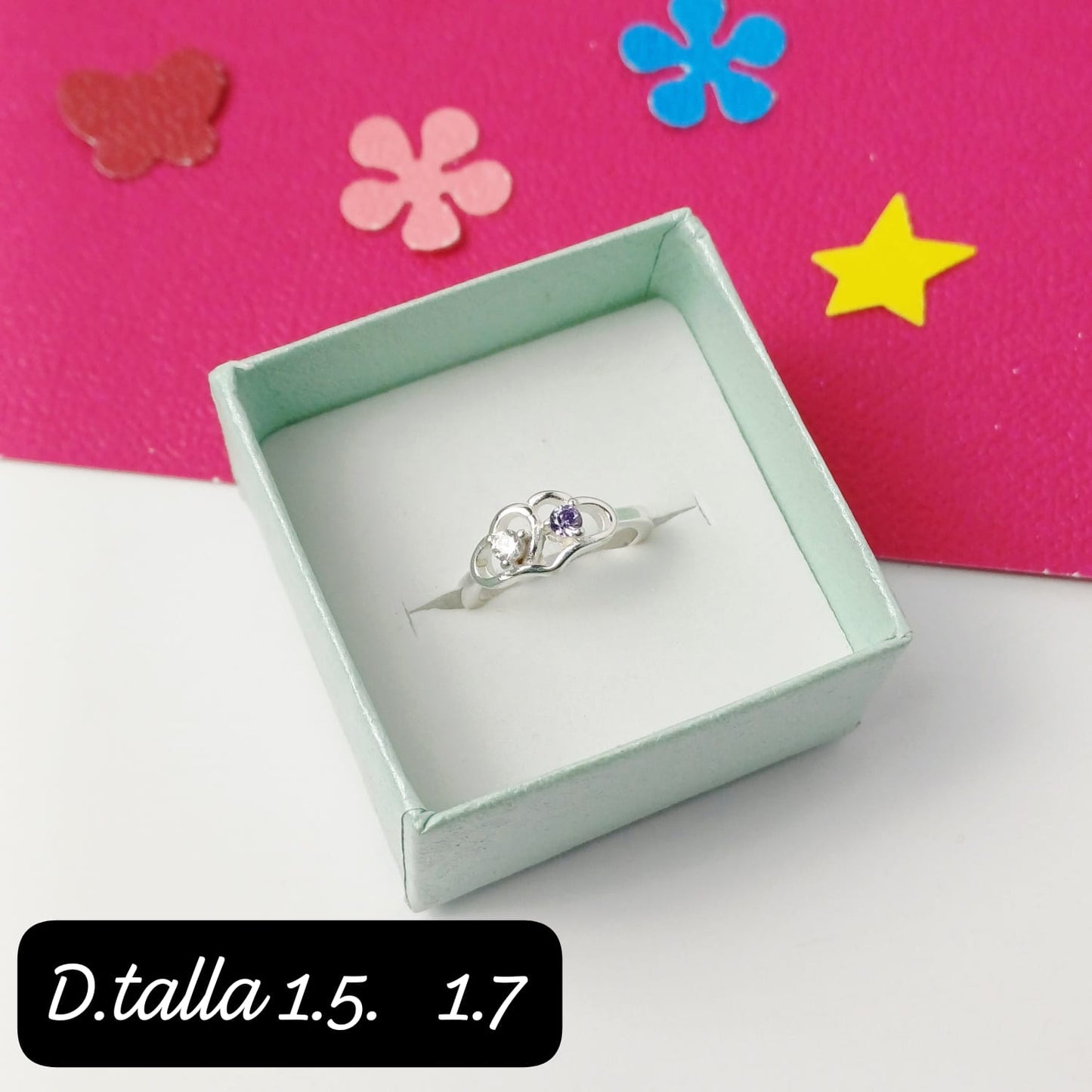Anillo corazón   |1.5US