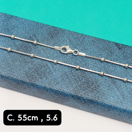 Cadena eslabón cola de ratón| 55 cm - 1 mm