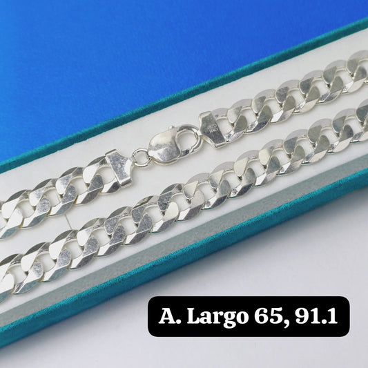 PAE1731 - Cadena eslabón cubano | 65cm -  11 mm