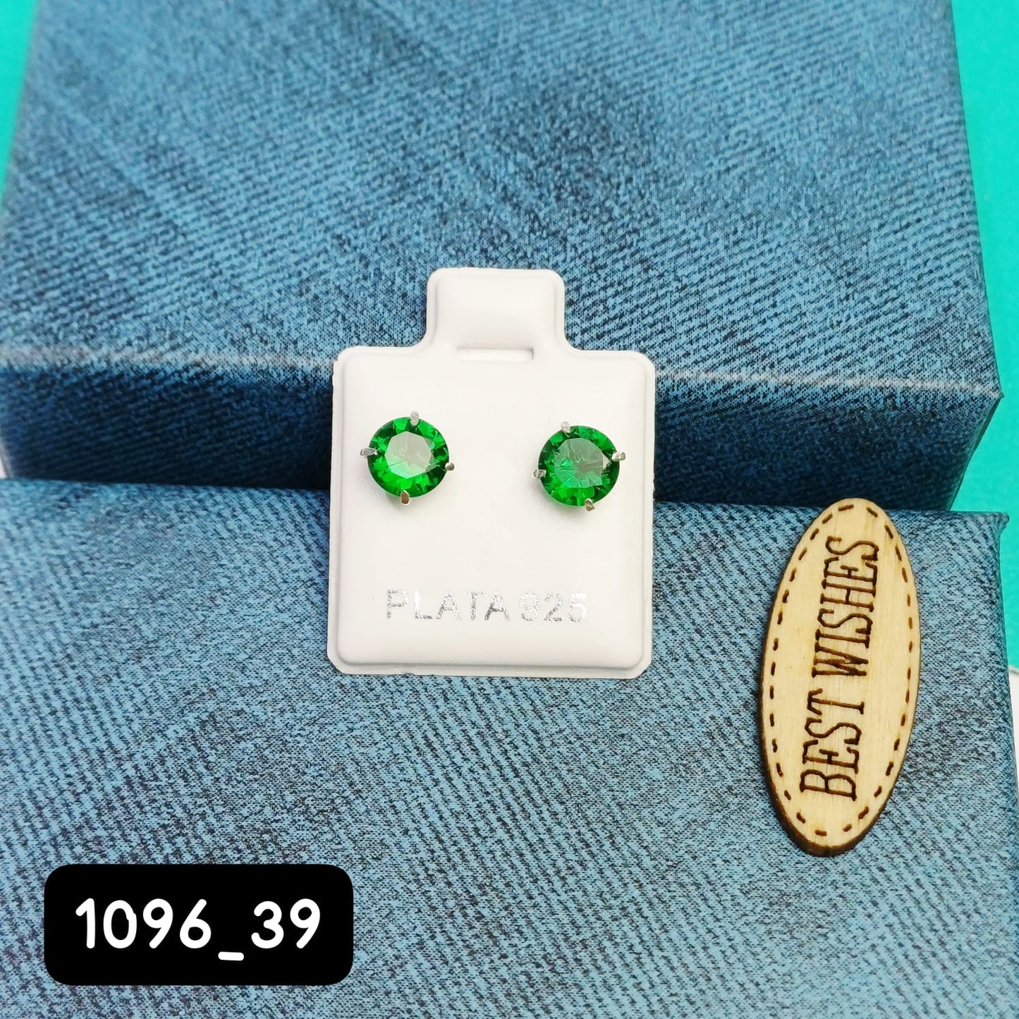 Arete de Broquel verde