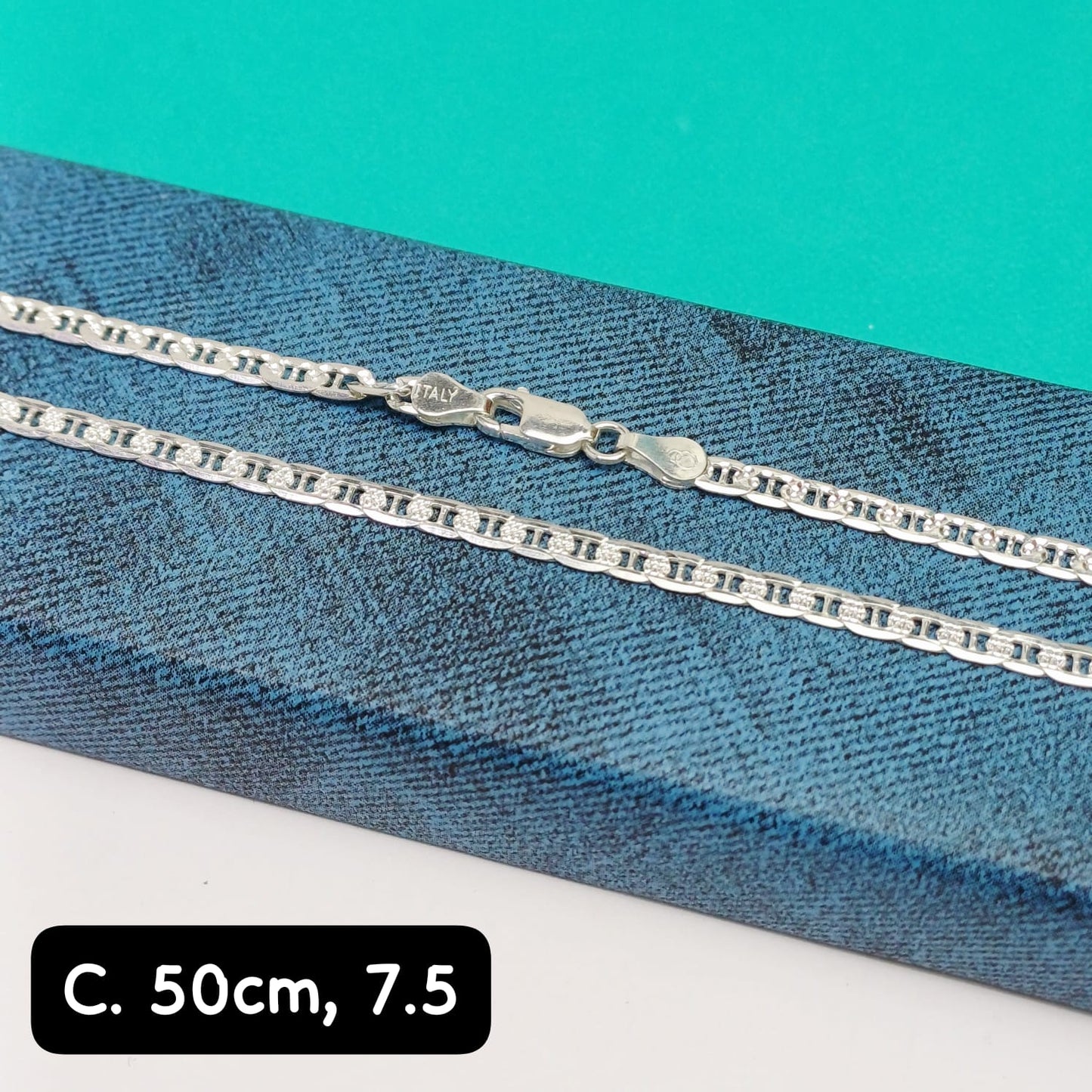 Cadena eslabón Valentino   | 50 cm - 3 mm