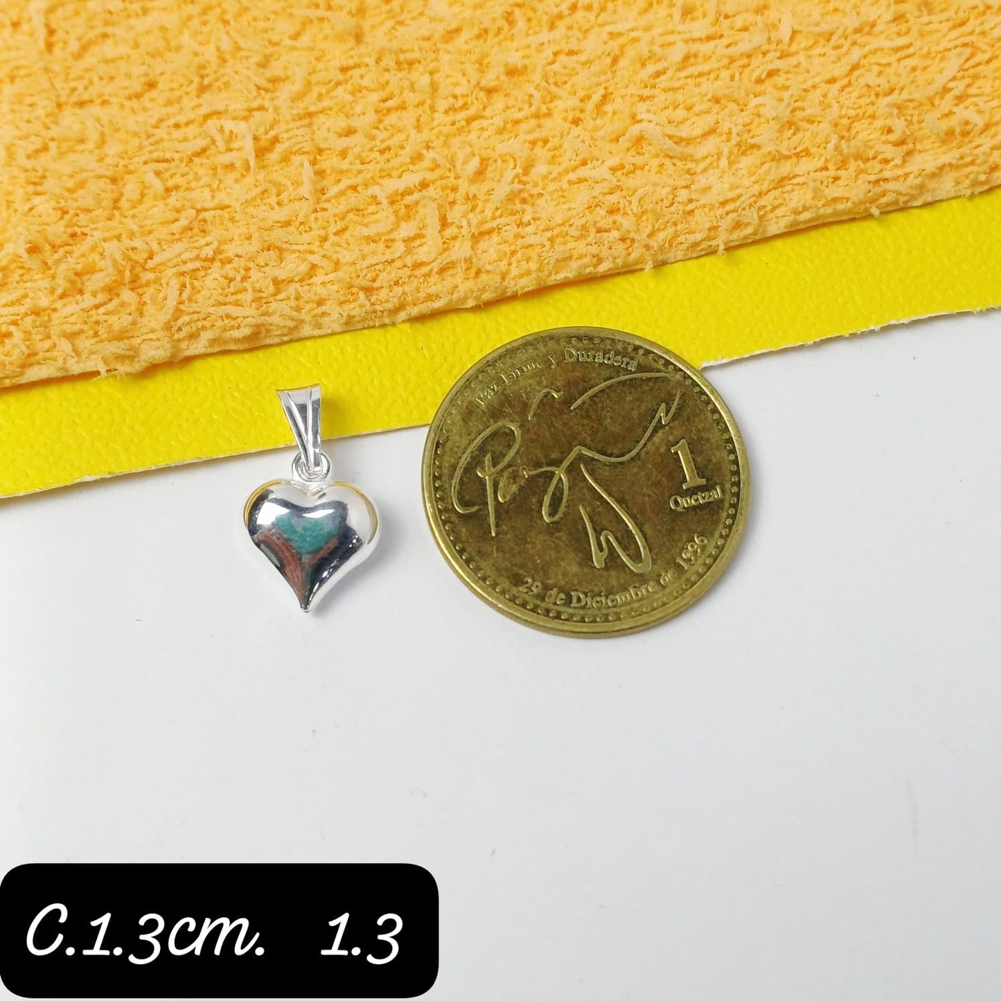 Dije de corazon liso